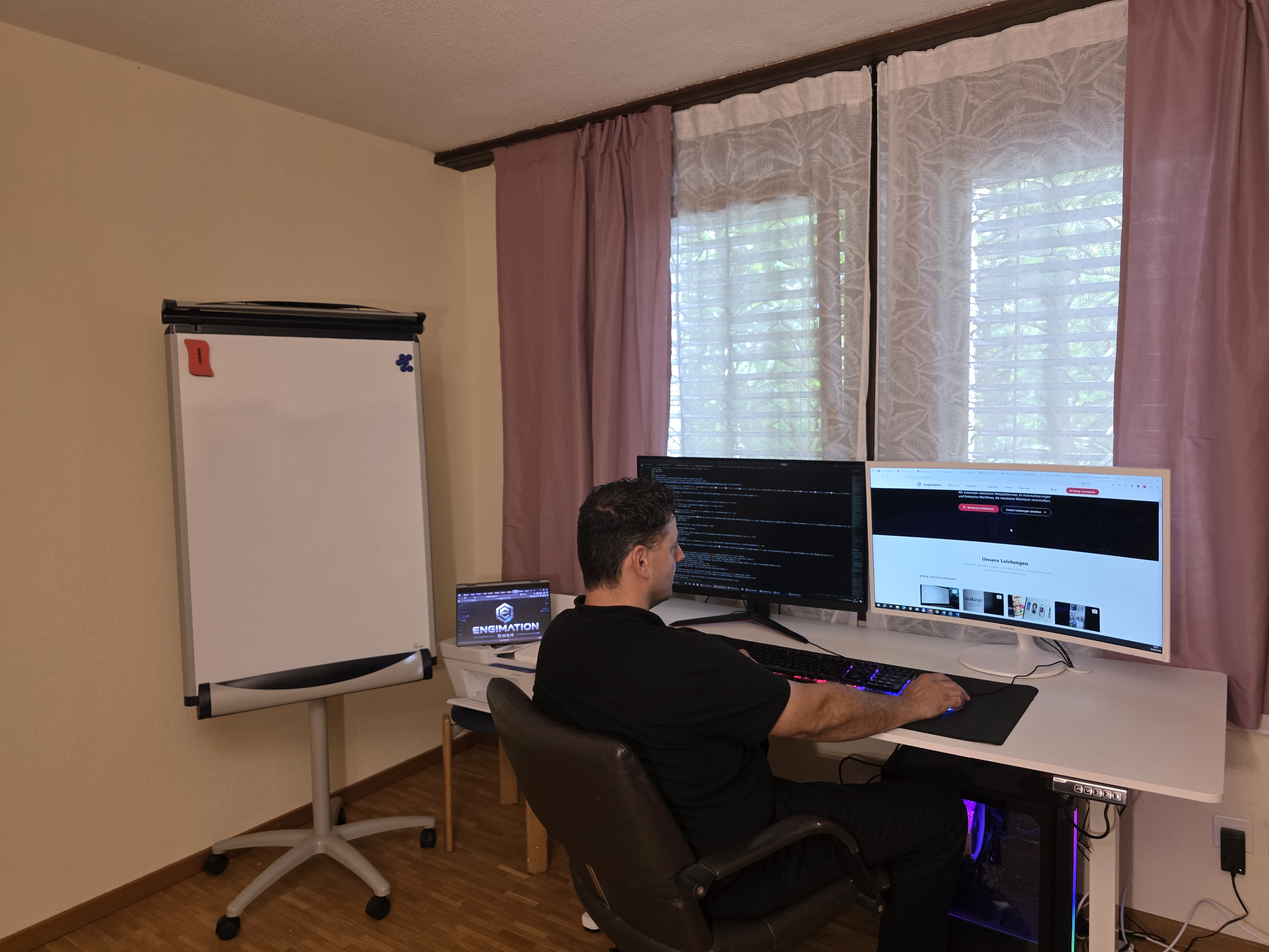Working on software and websites
